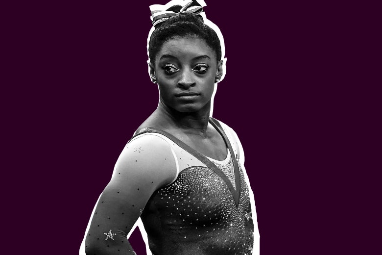 US gymnast Simone Biles satnds during the women's floor event final of the Artistic Gymnastics at the Olympic Arena during the Rio 2016 Olympic Games in Rio de Janeiro on August 16, 2016.